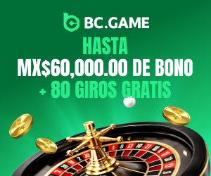 BC.GAME: paquete de bienvenida de hasta MXN 60,000 y 80 giros gratis