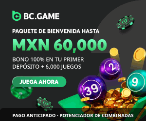 BC.GAME: bono de bienvenida de hasta MXN 60,000