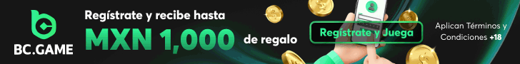 BC.GAME: regístrate y recibe hasta MXN 1,000 de regalo. Solo +18; aplican términos y condiciones.